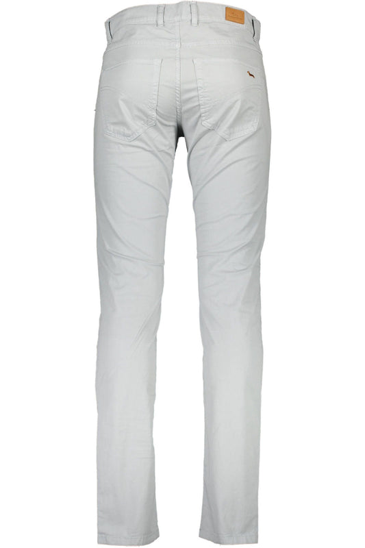 Gray Cotton Men Trouser