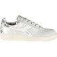 White Fabric Women Sneaker