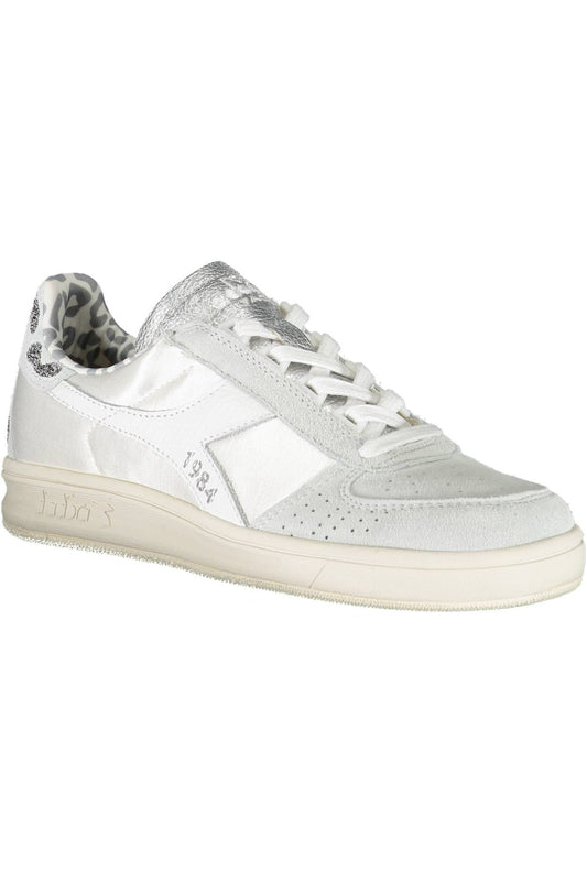 White Fabric Women Sneaker