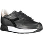 Black Leather Women Sneaker