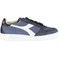 Blue Fabric Women Sneaker