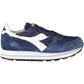 Blue Fabric Women Sneaker