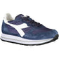 Blue Fabric Women Sneaker