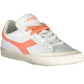 White Fabric Women Sneaker