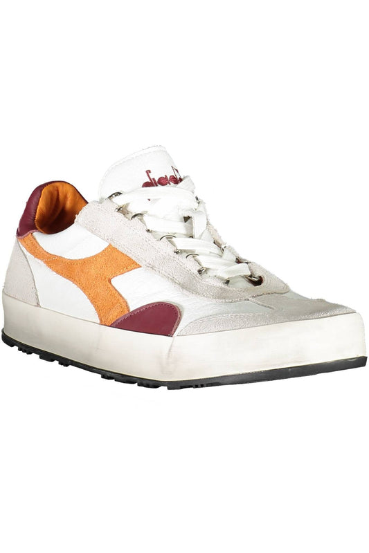 White Fabric Men Sneaker