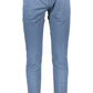Blue Cotton Men Trouser