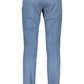Blue Cotton Men Trouser