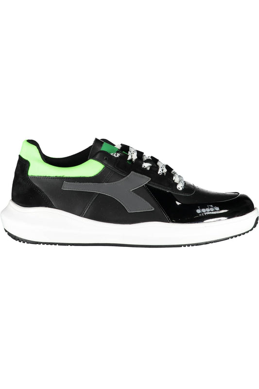 Black Fabric Men Sneaker