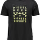 Black Cotton Men T-Shirt