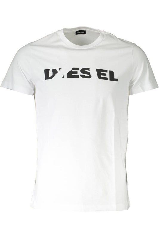 White Cotton Men T-Shirt