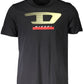 Black Cotton Men T-Shirt