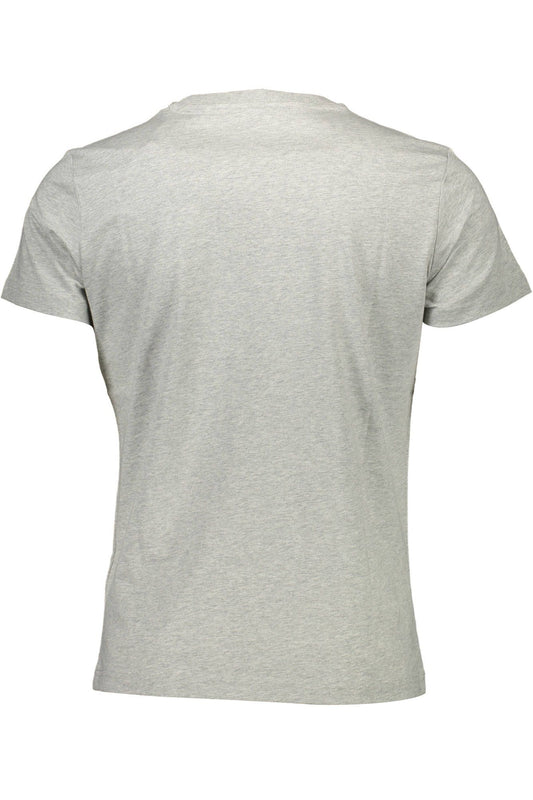 Gray Cotton Men T-Shirt