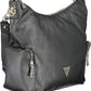 Black Polyurethane Women Handbag