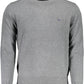 Gray Cotton Men Sweater