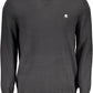 Black Cotton Men Sweater
