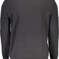 Black Cotton Men Sweater