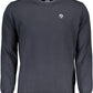 Blue Cotton Men Sweater