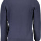Blue Cotton Men Sweater