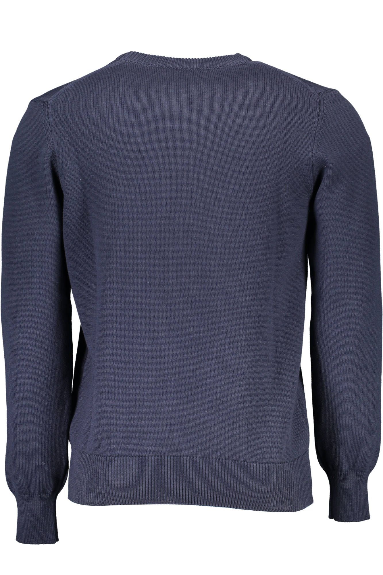 Blue Cotton Men Sweater