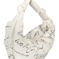 White Polyurethane Women Handbag