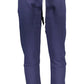 Blue Cotton Men Trouser