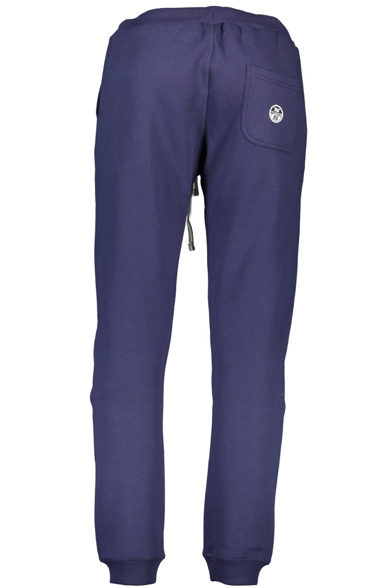 Blue Cotton Men Trouser