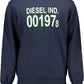 Blue Cotton Men Sweater