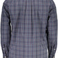 Blue Cotton Men Shirt