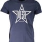 Blue Cotton Men T-Shirt
