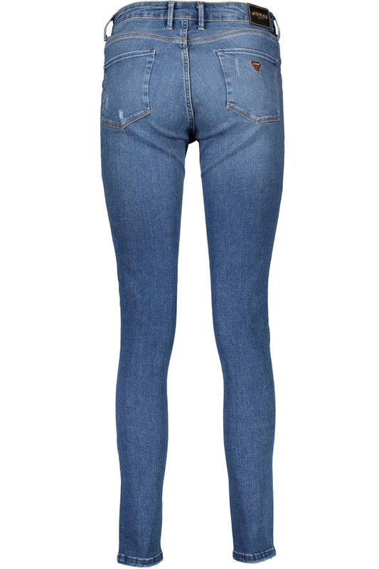 Blue Cotton Women Jeans