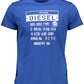 Blue Cotton Men T-Shirt