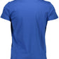 Blue Cotton Men T-Shirt