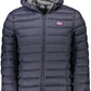 Blue Polyamide Men Jacket
