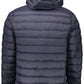 Blue Polyamide Men Jacket