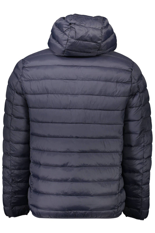 Blue Polyamide Men Jacket