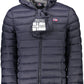 Blue Polyamide Men Jacket