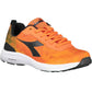 Orange Fabric Men Sneaker