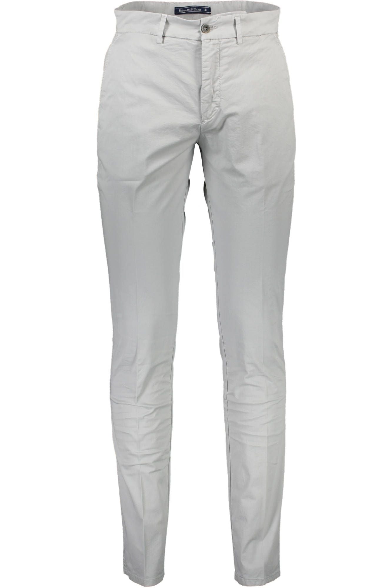 Gray Cotton Men Pant