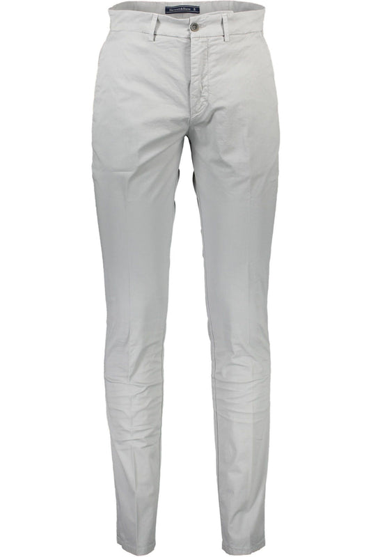 Gray Cotton Men Pant