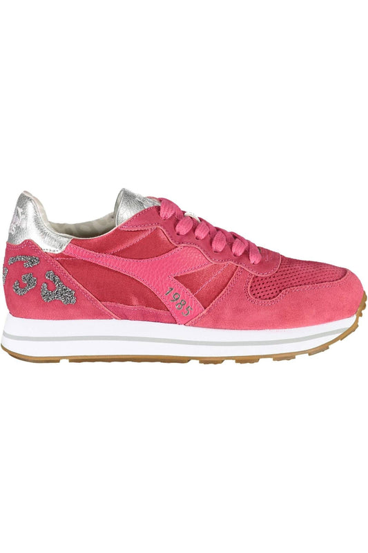 Red Fabric Women Sneaker