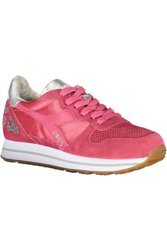 Red Fabric Women Sneaker