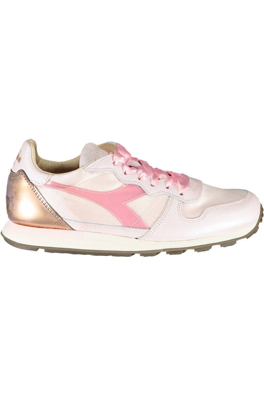 Pink Fabric Women Sneaker