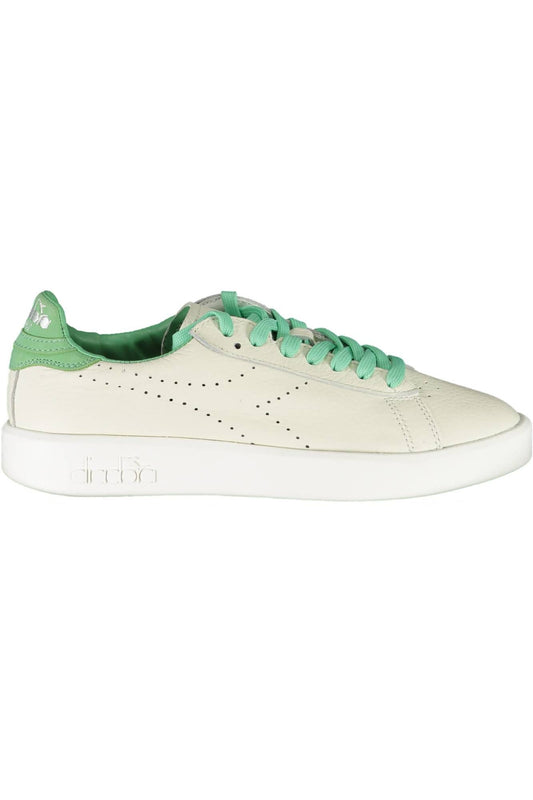 White Fabric Women Sneaker