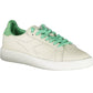 White Fabric Women Sneaker