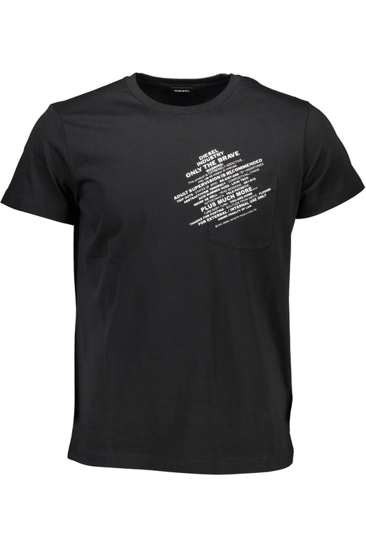 Black Cotton Men TShirt