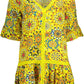 Yellow Cotton Women Dress