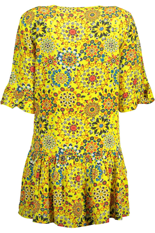 Yellow Cotton Women Dress