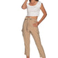 Beige Comfort-Fit Elegance Trousers
