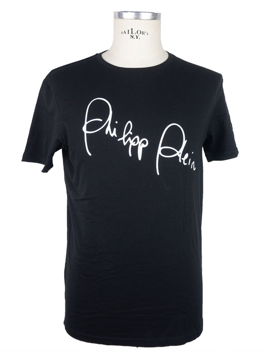 Black Cotton Men T-Shirt