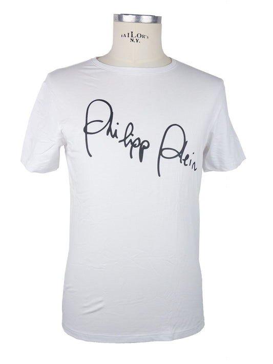 White Cotton Men T-Shirt